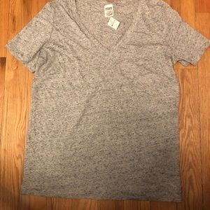 VICTORIA SECRET PINK GREY V-NECK